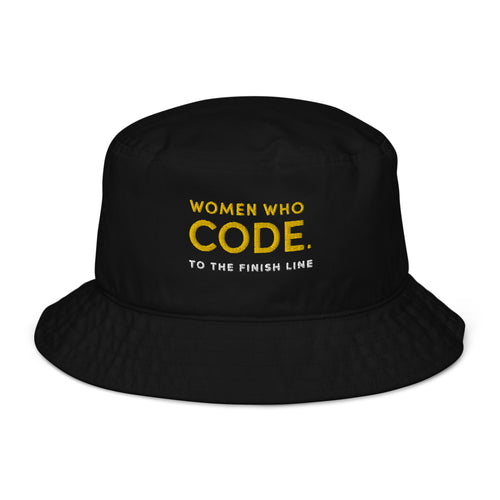 WWCode to the Finish Line Organic bucket hat