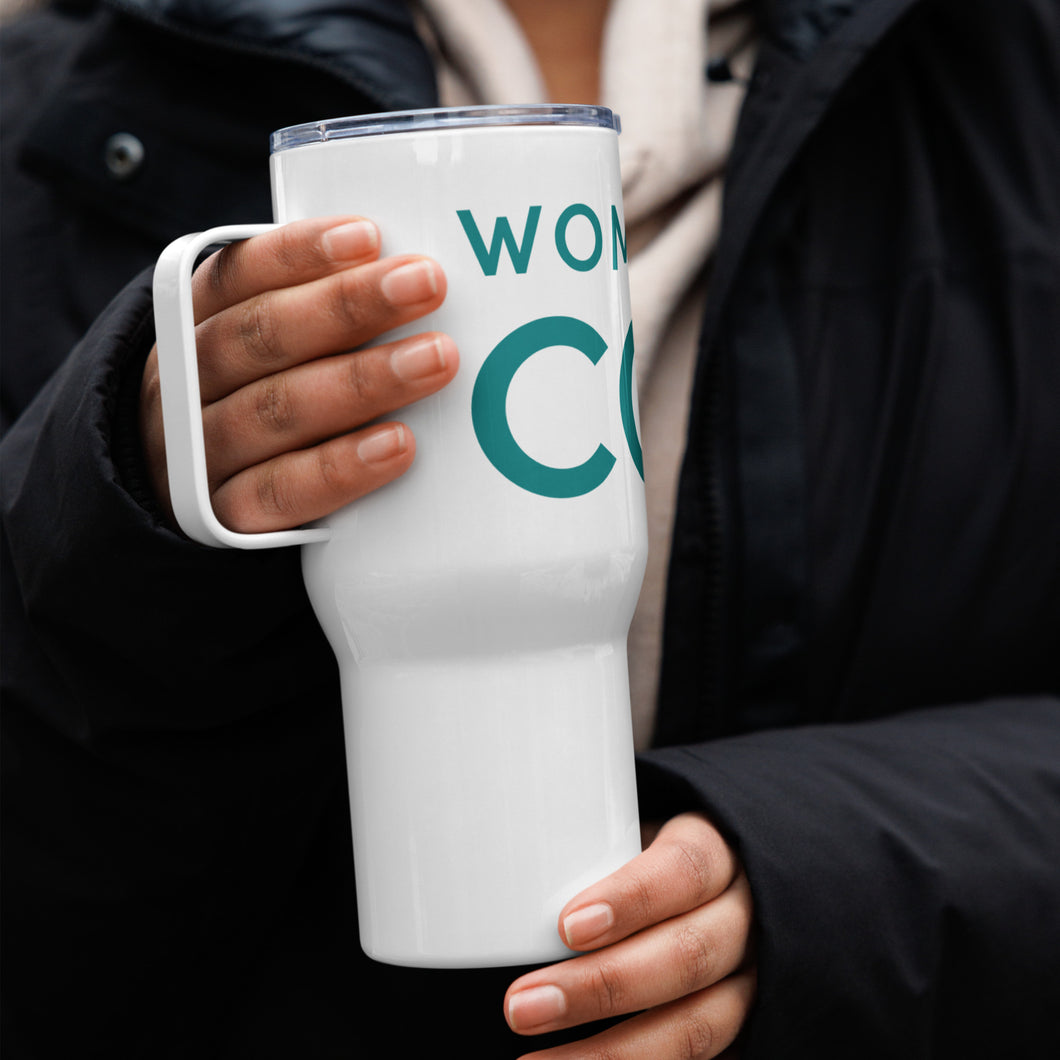 WWCode Travel mug with a handle