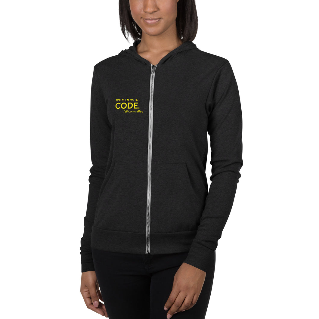 WWCode Silicon Valley Unisex zip hoodie