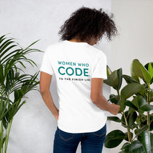 WWCode to the Finish White Unisex t-shirt